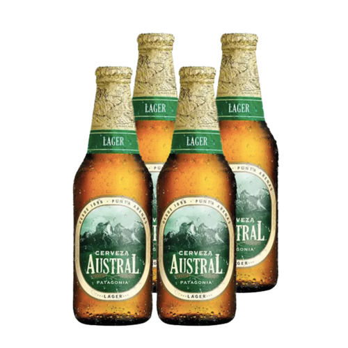 Cerveza Austral Lager 330cc x 4 unidades