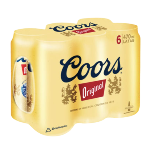 Cerveza Coors 470cc x 6 unidades