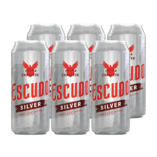 Cerveza Escudo Silver 470cc x 6 unidades