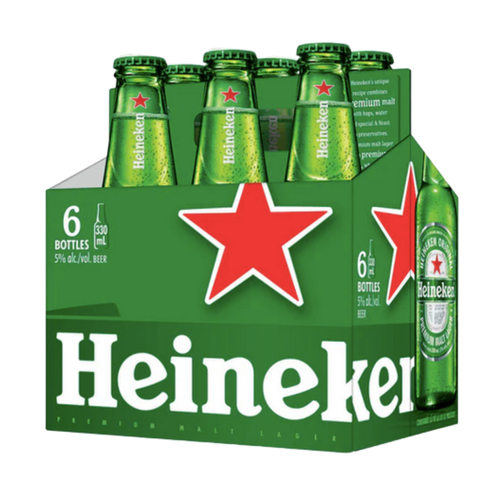 Cerveza Heineken Lager 330cc x 6 unidades