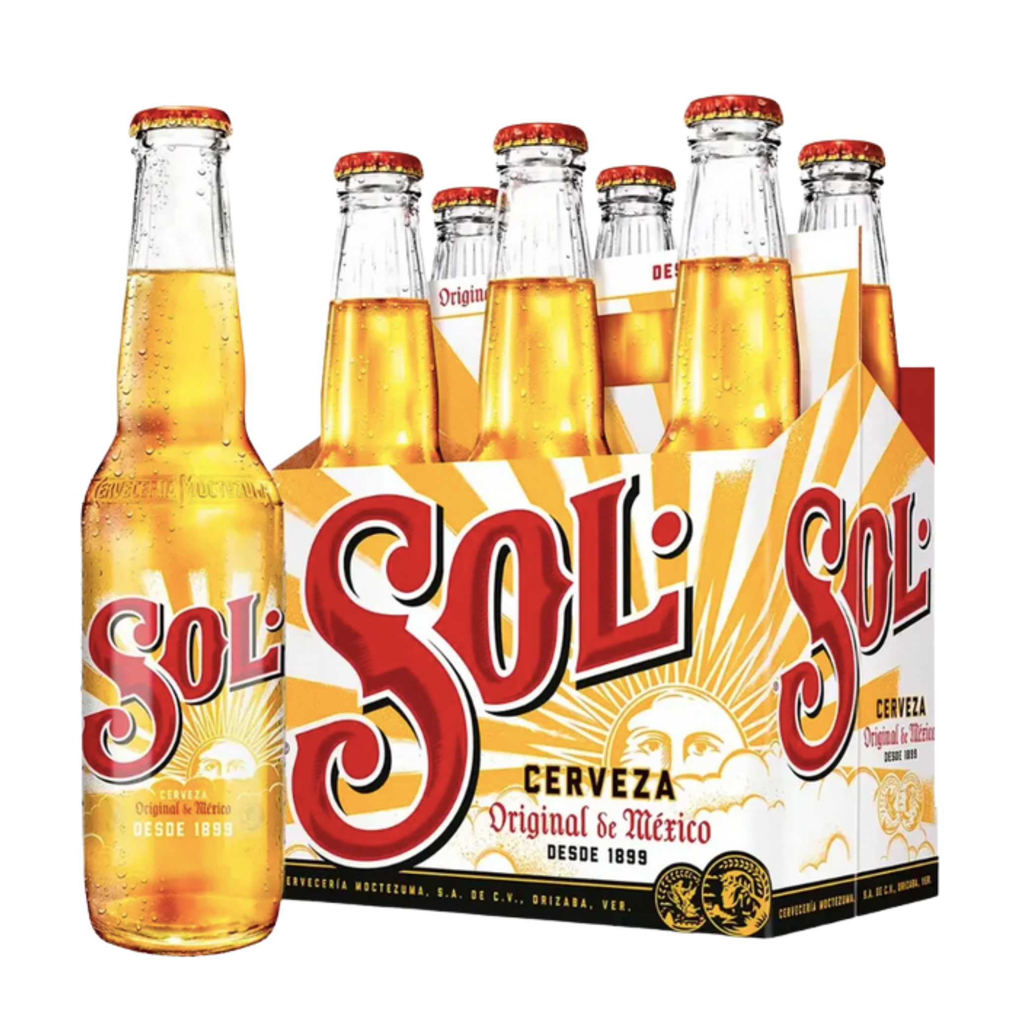 Cerveza Sol Lager 330cc x 6 unidades