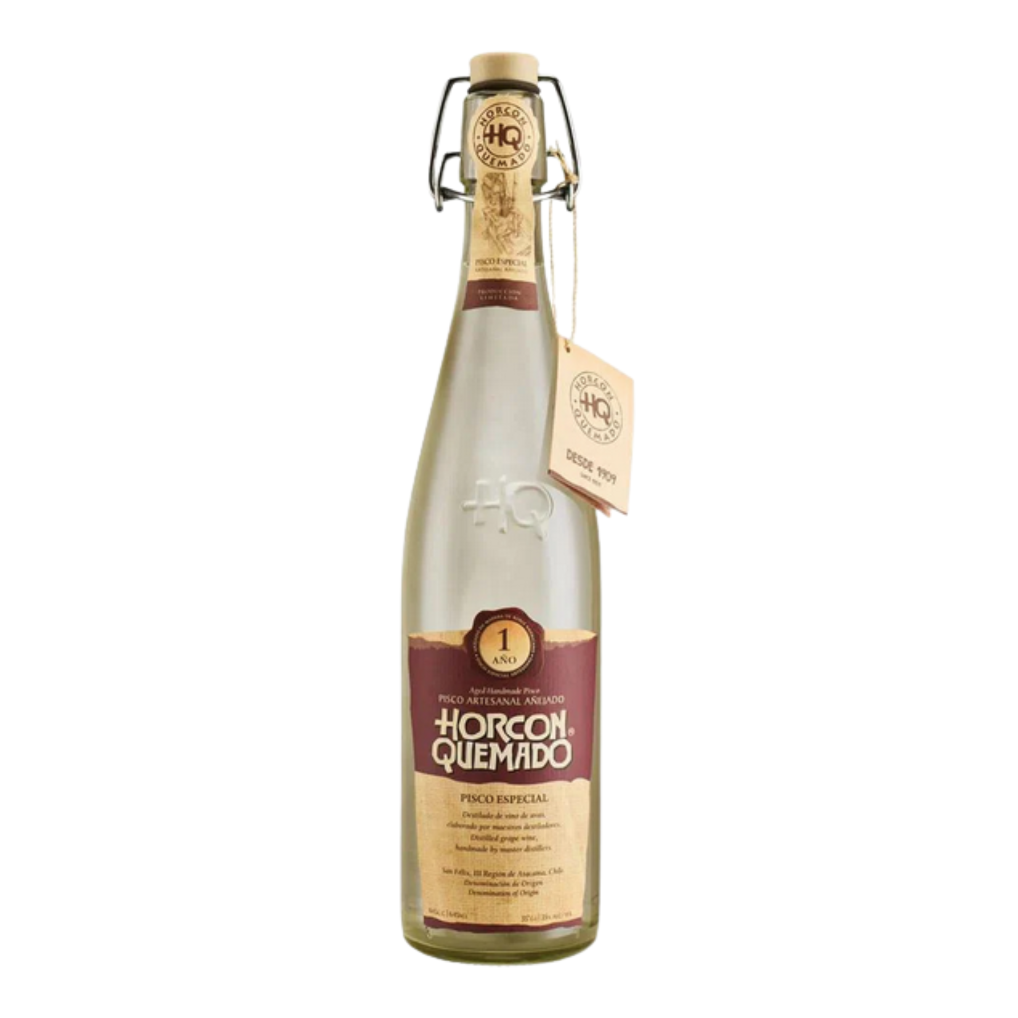 Pisco Horcón Quemado 1 Año 35º 645cc