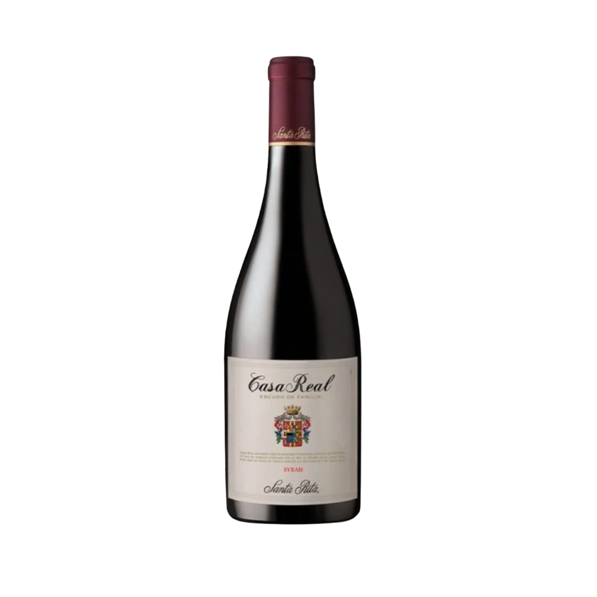 Vino Casa Real Gran Reserva Escudo de Familia Syrah 750cc